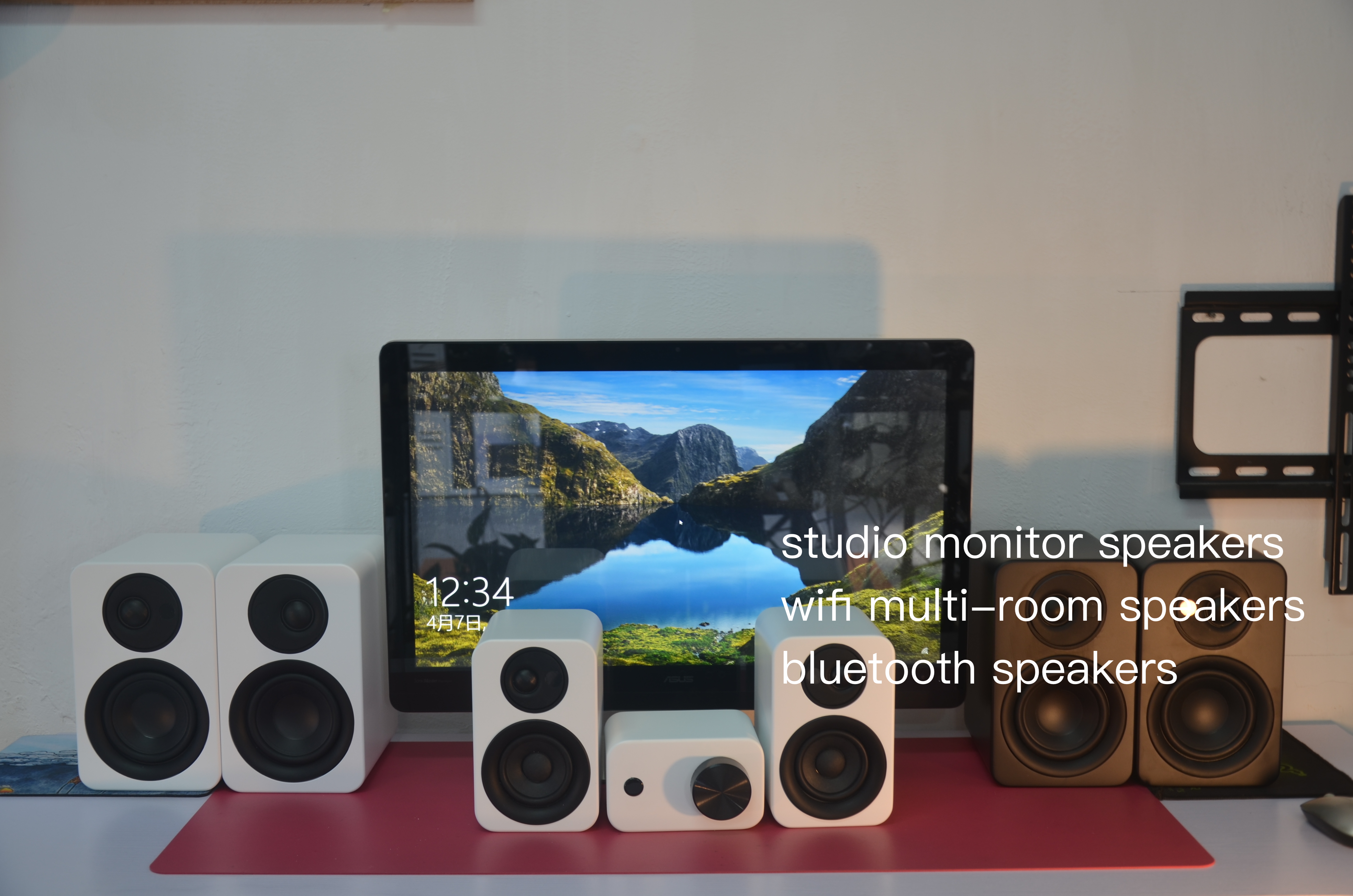Aktive Lautsprecher - 5-Zoll-Stereo-Bluetooth-Studiomonitorlautsprecher