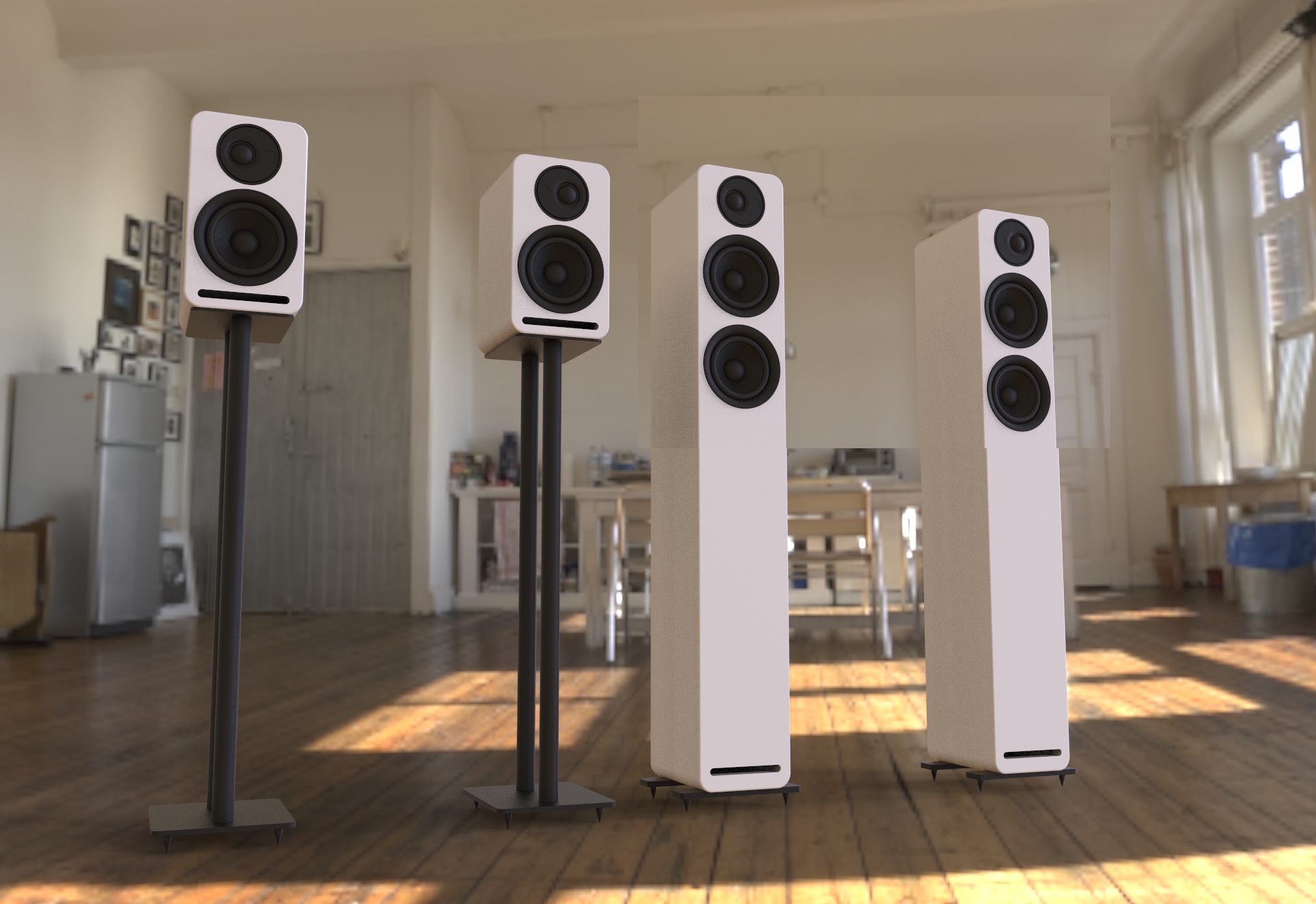 4-Zoll-HIFI-Lautsprecher-Hifi-Regallautsprecher